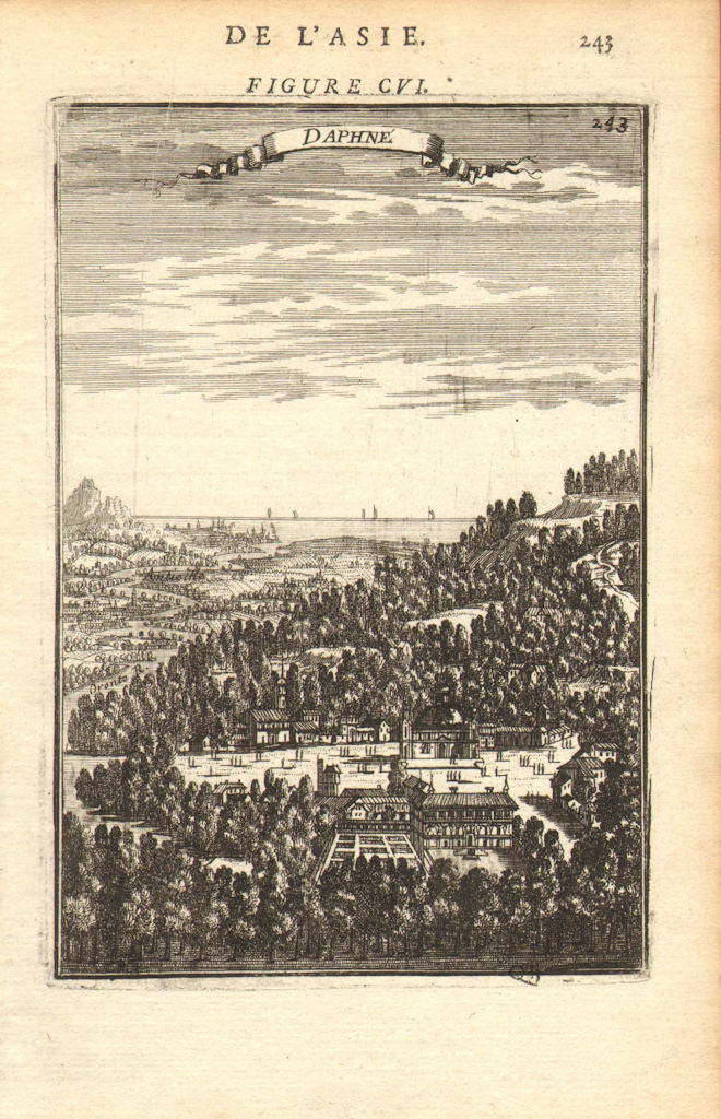 ANTIOCH. 'Daphné' (Daphne). Antakya. Ancient Syria (now Turkey). MALLET 1683